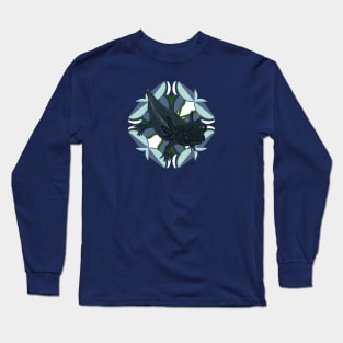 Cute Blue Axolotl Long Sleeve T-Shirt